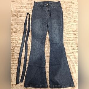 Pantete Womens High Waisted Bell Bottom Jeans Denim High Rise Flare Jean Pants